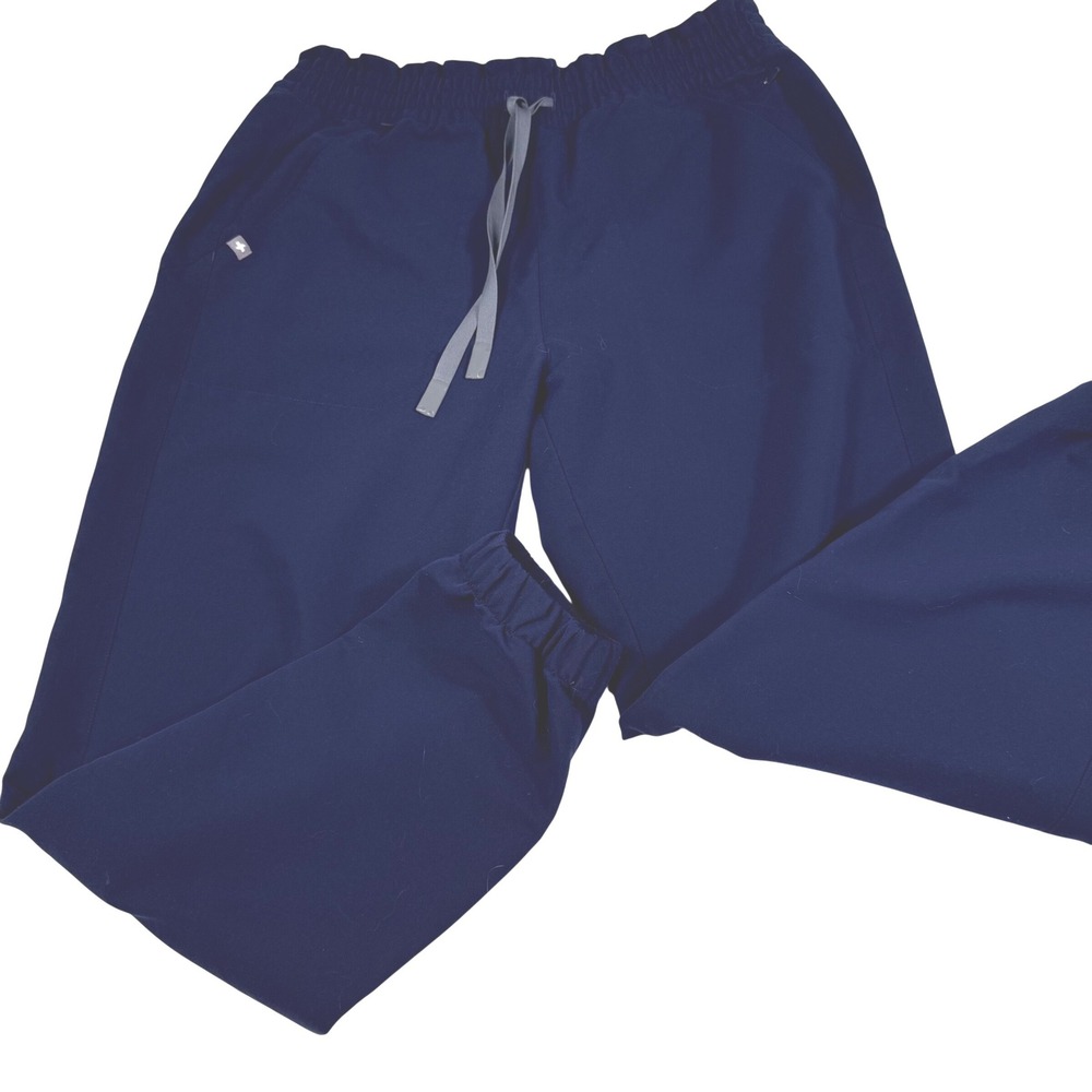 FIGS Technical Collection Scrub Jogger Pants L/P Navy Blue Regina Petite Flaw